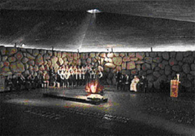 Ceremony at Yad Vashem Holocaust Memorial